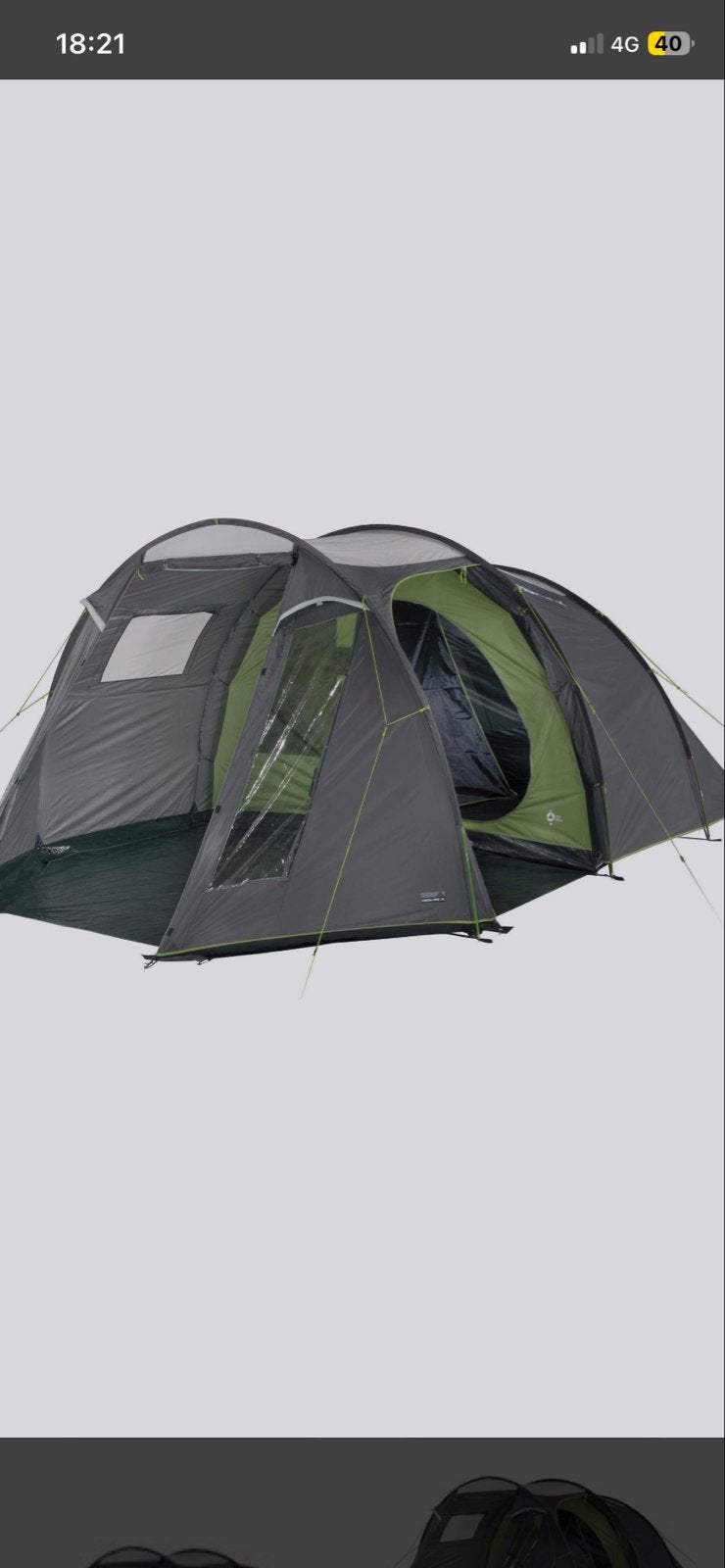 High Peak Ancona 5.0 tunneltent - Zo goed als nieuw, Caravans en Kamperen, Tenten, Ophalen, Zo goed als nieuw, Tot en met 5