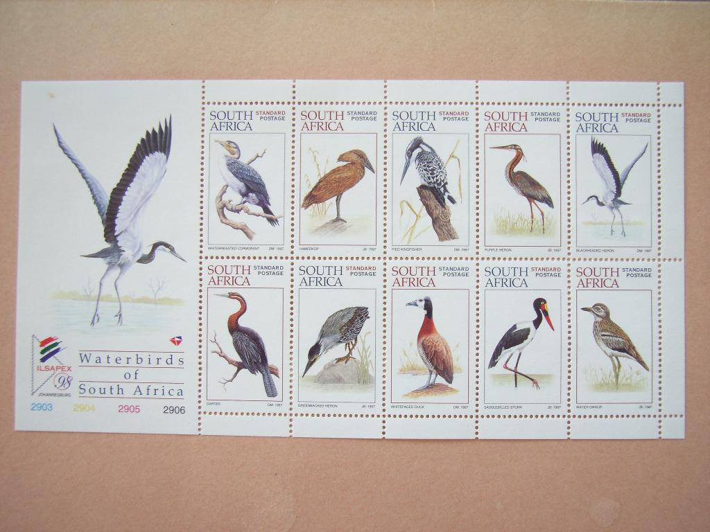 ZB   Zd Afrika Blok Water Vogels 1064-1073 Pf, Ophalen of Verzenden, Zuid-Afrika, Postfris