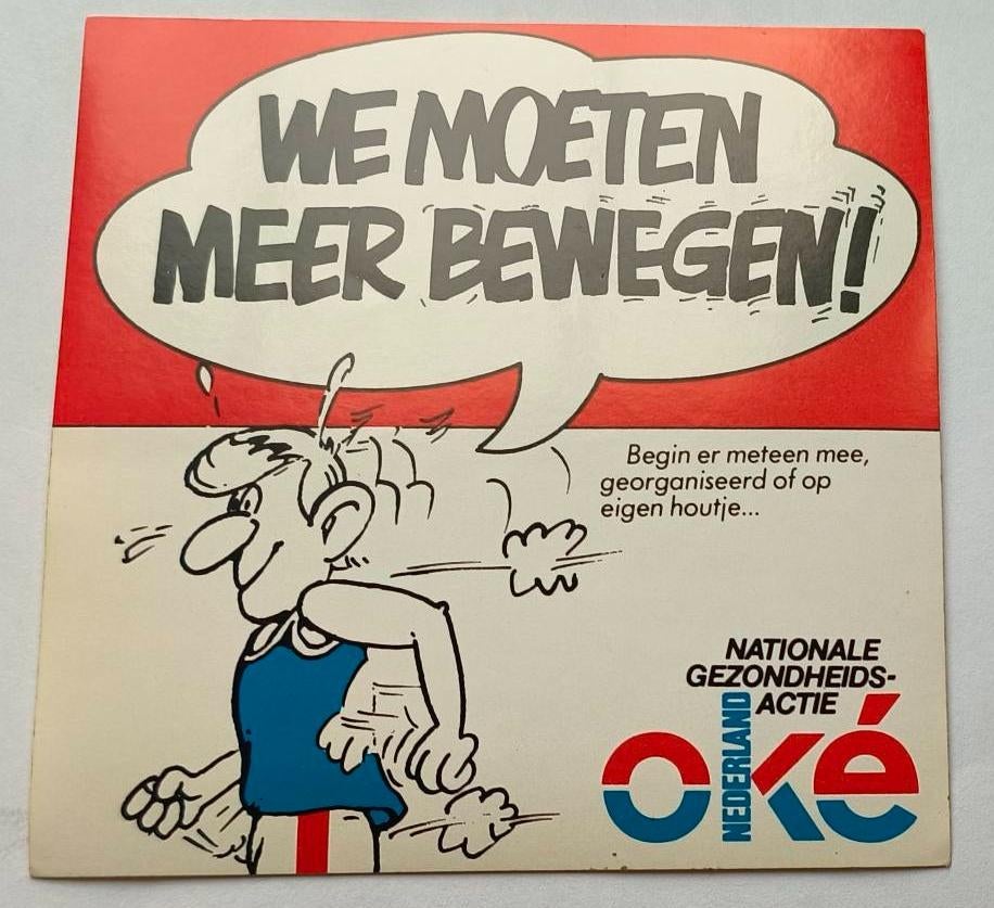 Sticker Nationale gezondheidsactie Nederland oké (4), Ophalen of Verzenden, Zo goed als nieuw, Overige typen