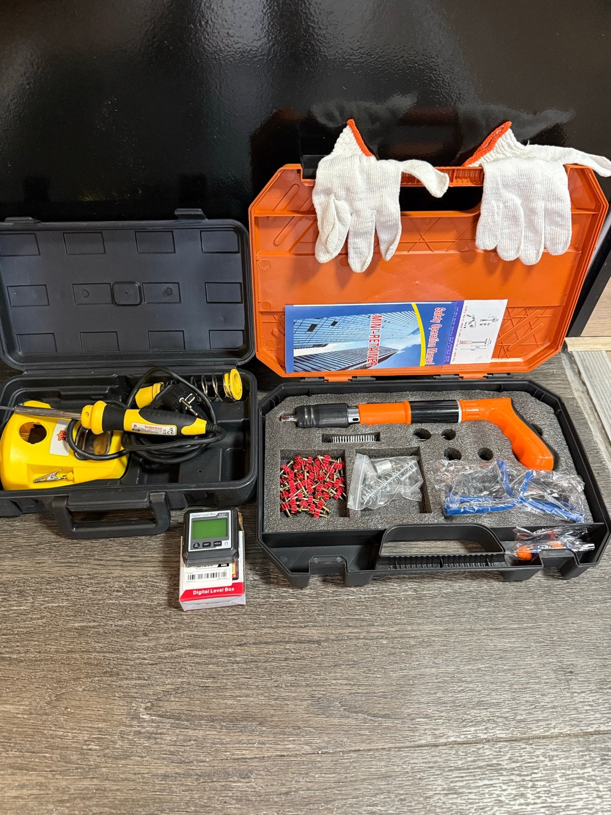 Soldeerapparaat en nieuwr Nagelpistool Set, Ophalen of Verzenden, Gebruikt, Overige typen, Overige merken