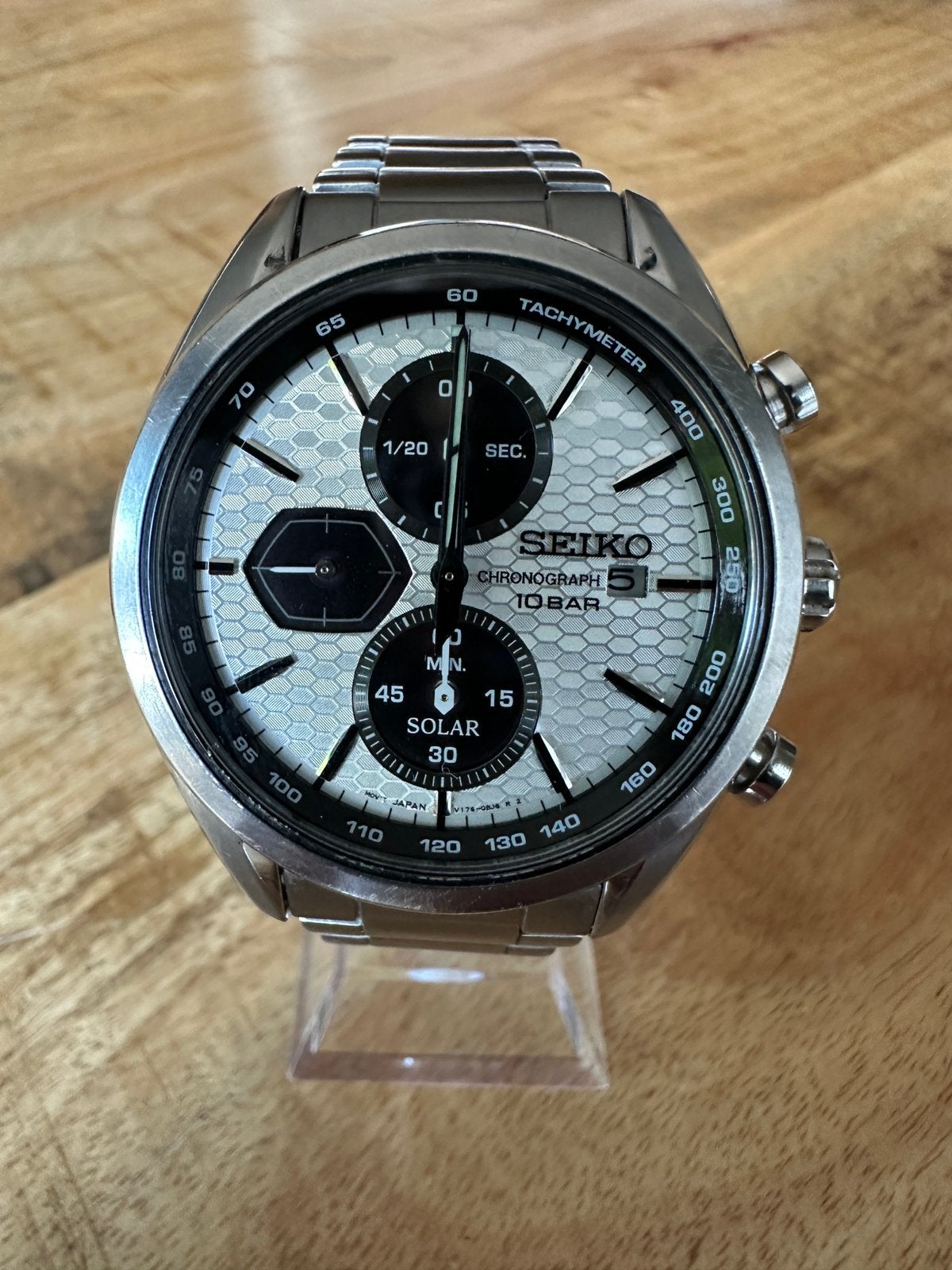 Seiko Macchina Sportiva Solar Chrono SSC769P1 - Full Set, Sieraden, Tassen en Uiterlijk, Horloges | Antiek, Ophalen of Verzenden