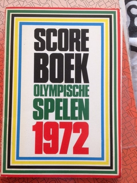 Score Boek Olympische Spelen 1972 - 47 blz., Ophalen of Verzenden, Gebruikt, Overige sporten, Boek of Tijdschrift