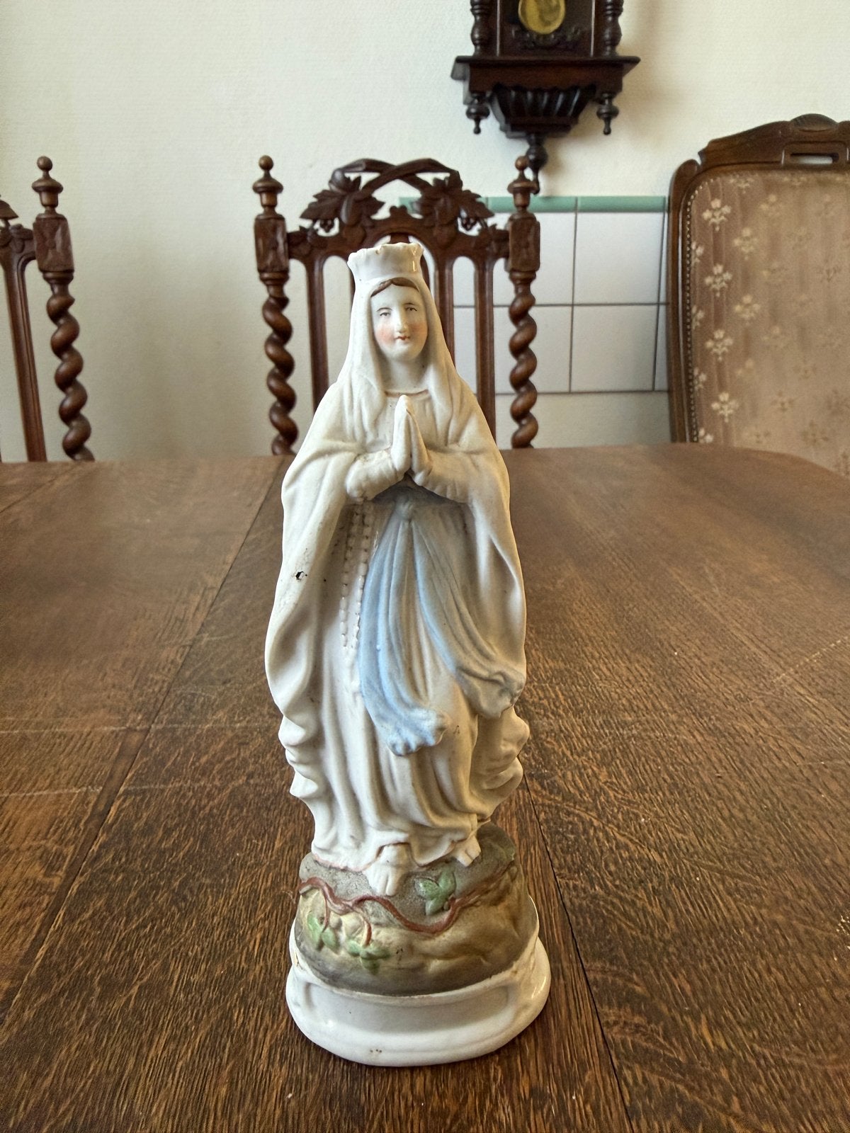 Antieke Religieuze Beeldjes - Maria, Petrus, Lourdes, Ophalen