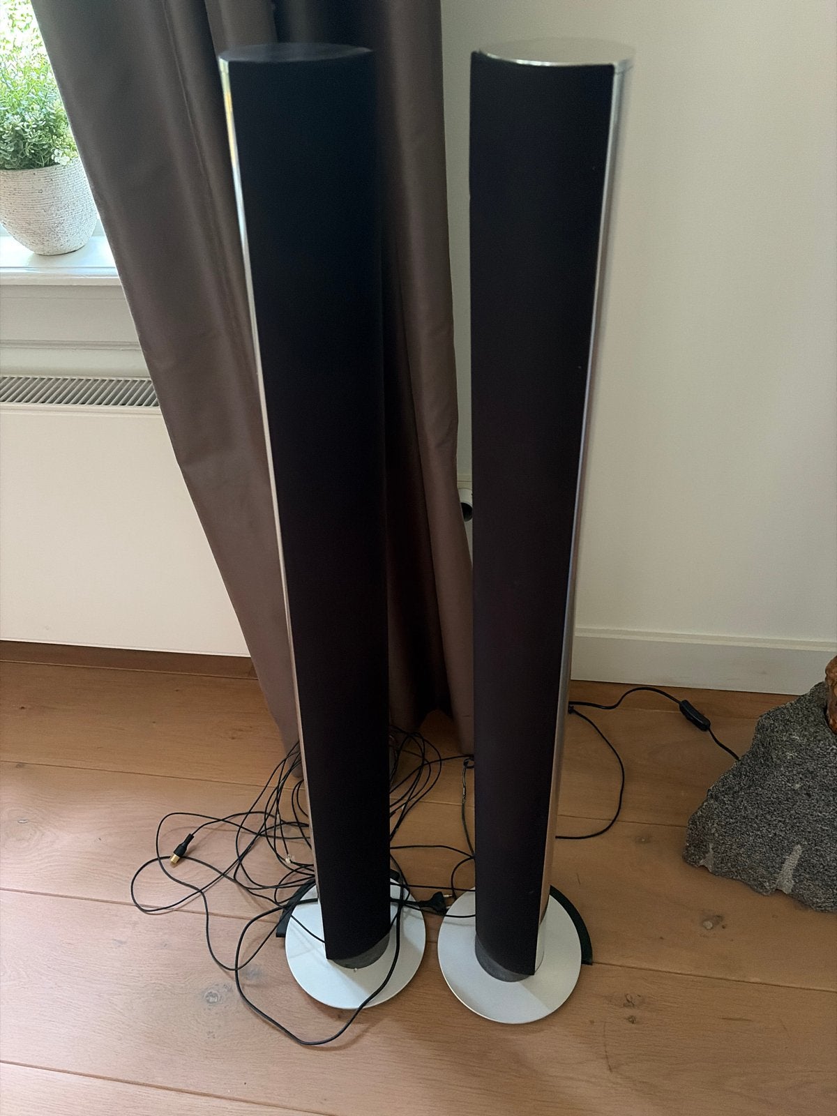 B&O beolab 6000 Luidsprekers - Zilver/Zwart Design, Vloerstaande luidspreker, Gebruikt, 60 tot 120 watt, Ophalen