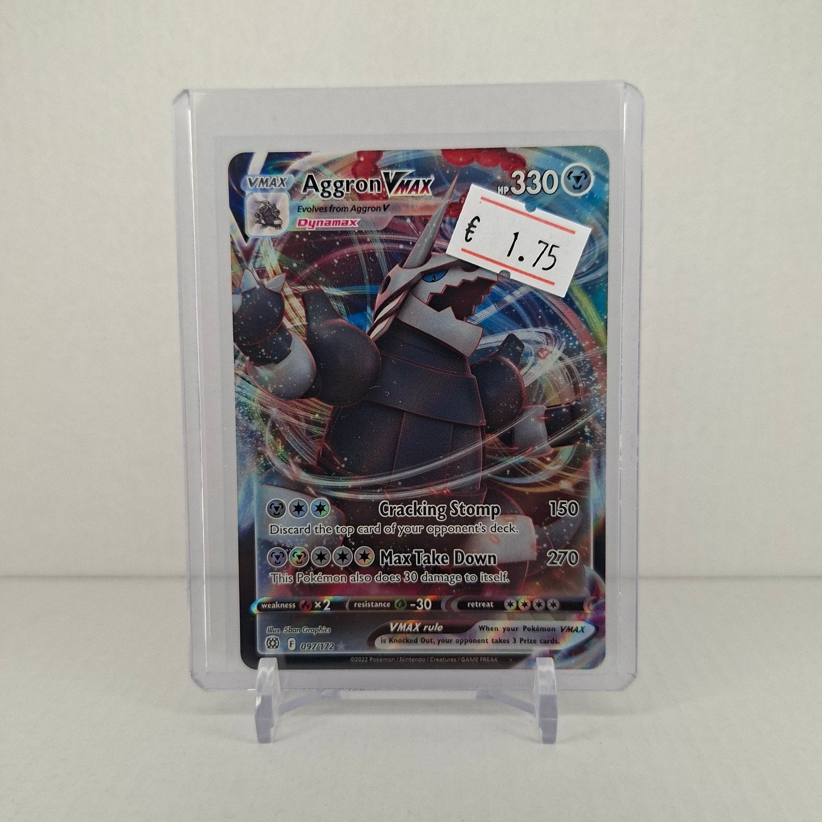 Pokémon TCG: Aggron VMAX Kaart (097/172), Ophalen