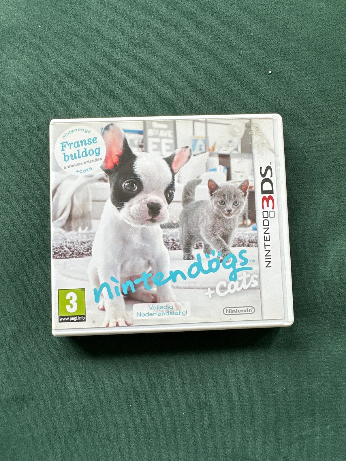 Nintendogs + Cats Franse Bulldog 3DS - Complete Set, 1 speler, Ophalen of Verzenden, Zo goed als nieuw, Vanaf 3 jaar
