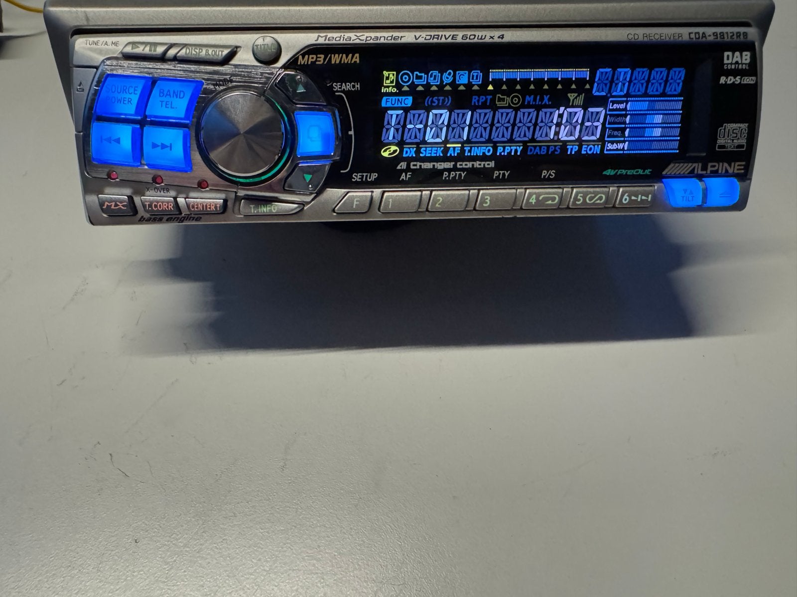 Alpine CDA-9812RB CD-ontvanger met met Bluetooth module, Ophalen of Verzenden, Zo goed als nieuw