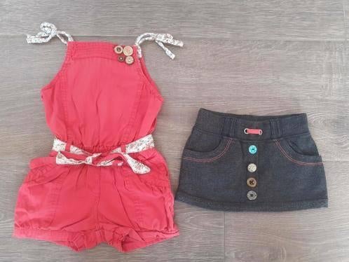 Playsuit / broekpak en rokje 80 bakkaboe, Gebruikt, Meisje, Jurkje of Rokje, Ophalen of Verzenden