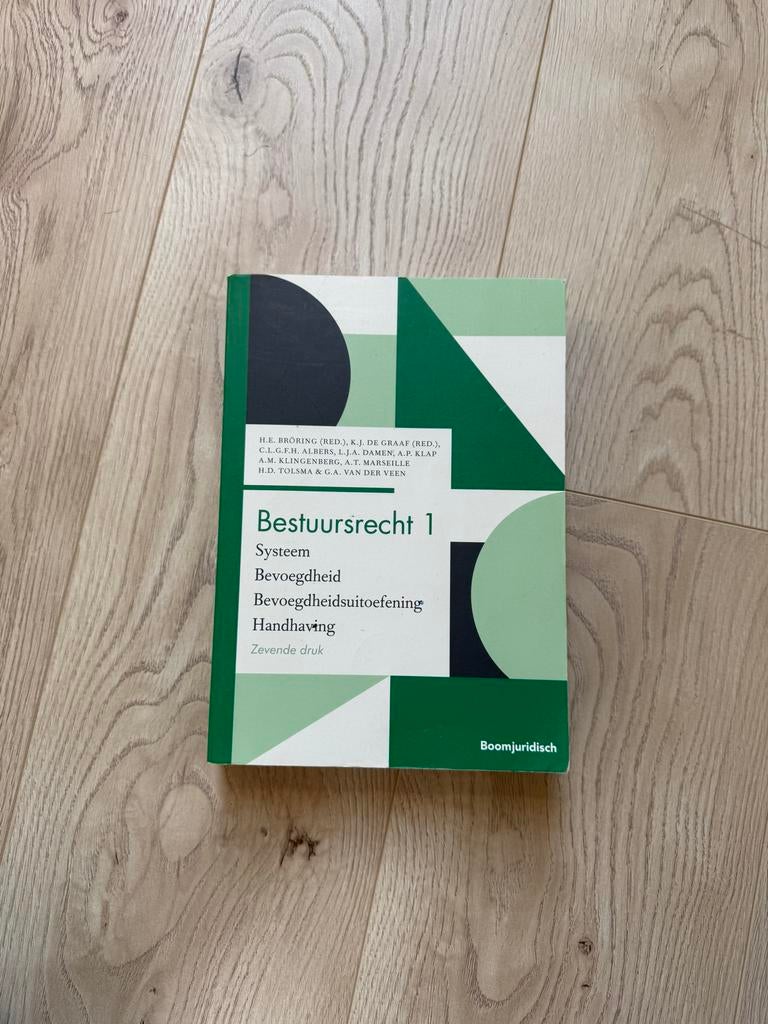 Bestuursrecht 1 - Systeem, Bevoegdheid, Handhaving, Ophalen of Verzenden, Gamma, Zo goed als nieuw, WO