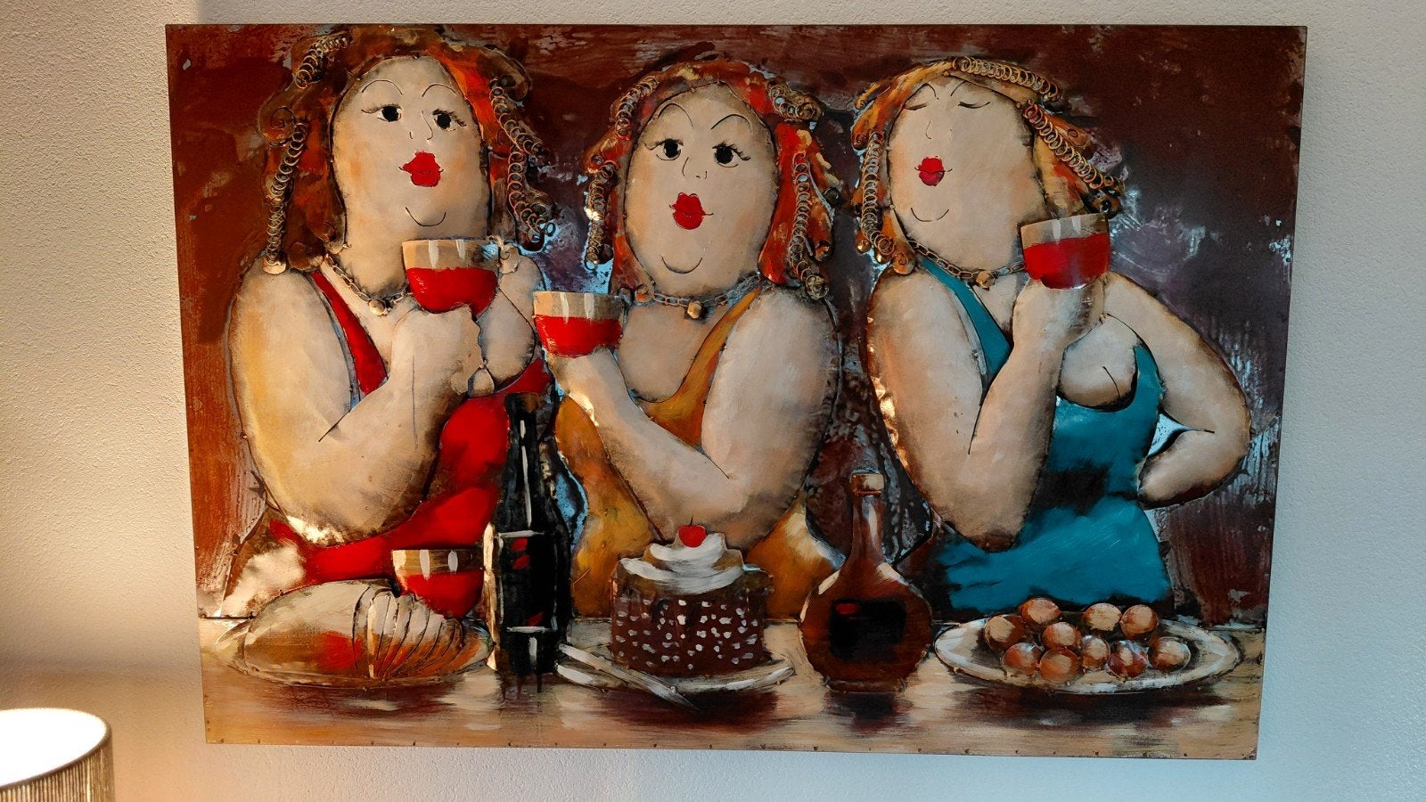 3d schilderij dikke dames, Ophalen, Overig onderwerp, 3D-effect, Overige technieken