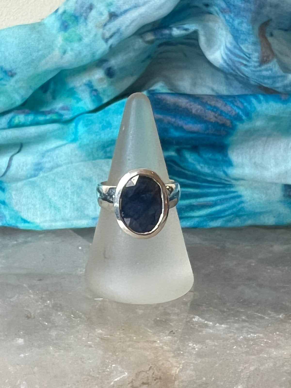 Saffier beschermt geluk intuïtie wisdom uniek magie, Blauw, Nieuw, Ophalen of Verzenden, 17 tot 18