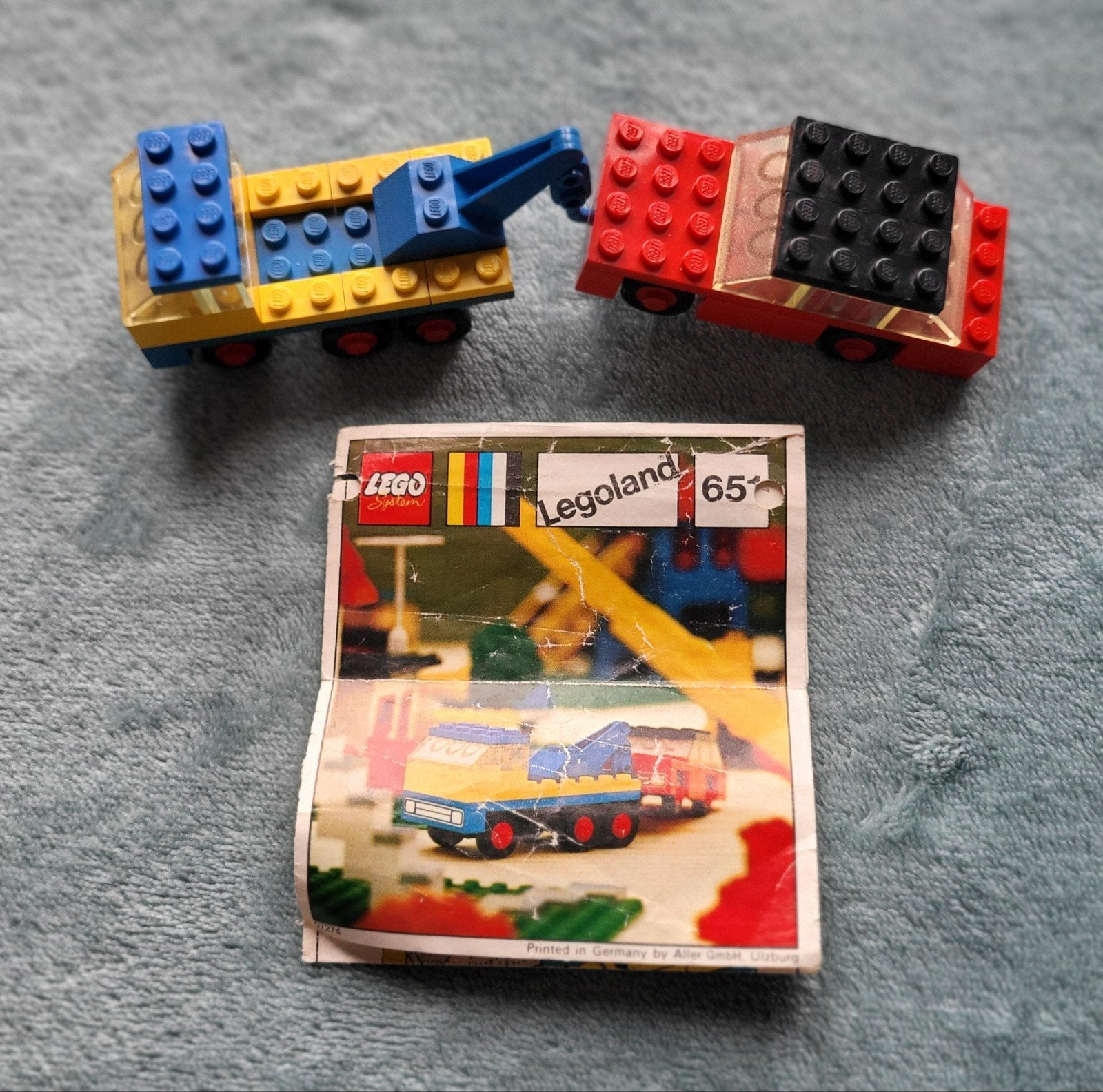 Lego takel / bergings wagen + auto (set 651) + bouw boekje., Gebruikt, Lego, Ophalen of Verzenden, Compleet