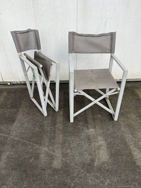 17 stuks regisseur terras stoelen textileen inklapbaar, Huis en Inrichting, Ophalen, Grijs, Vijf, Zes of meer stoelen, Kunststof
