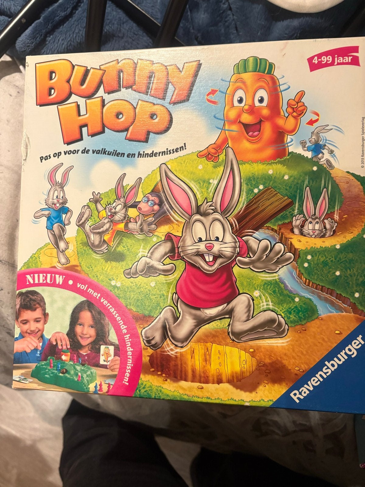 Bunny Hop Bordspel - Ravensburger, Drie of vier spelers, Ophalen, Nieuw