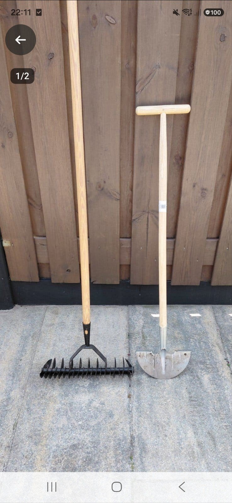 tuin gereedschap, Ophalen, Zo goed als nieuw