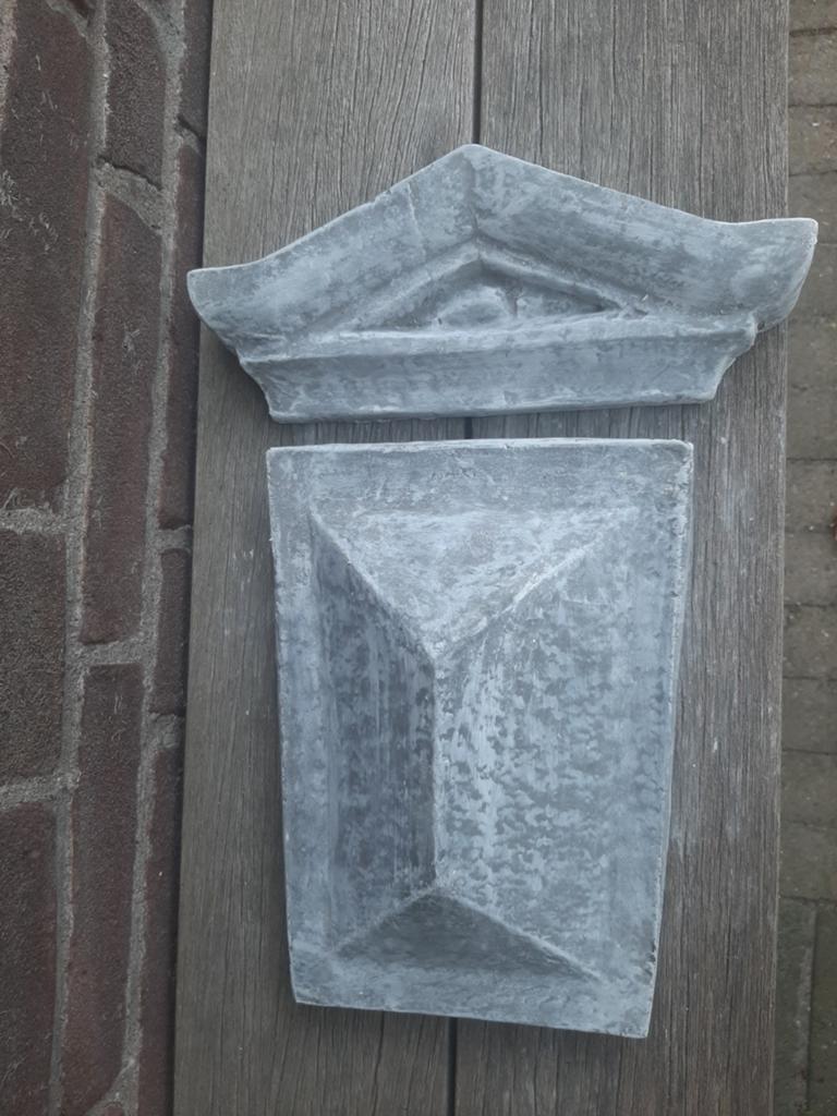 Sierornamenten wanddecoratie betonnen beeld tuinbeeld beton, Ophalen of Verzenden