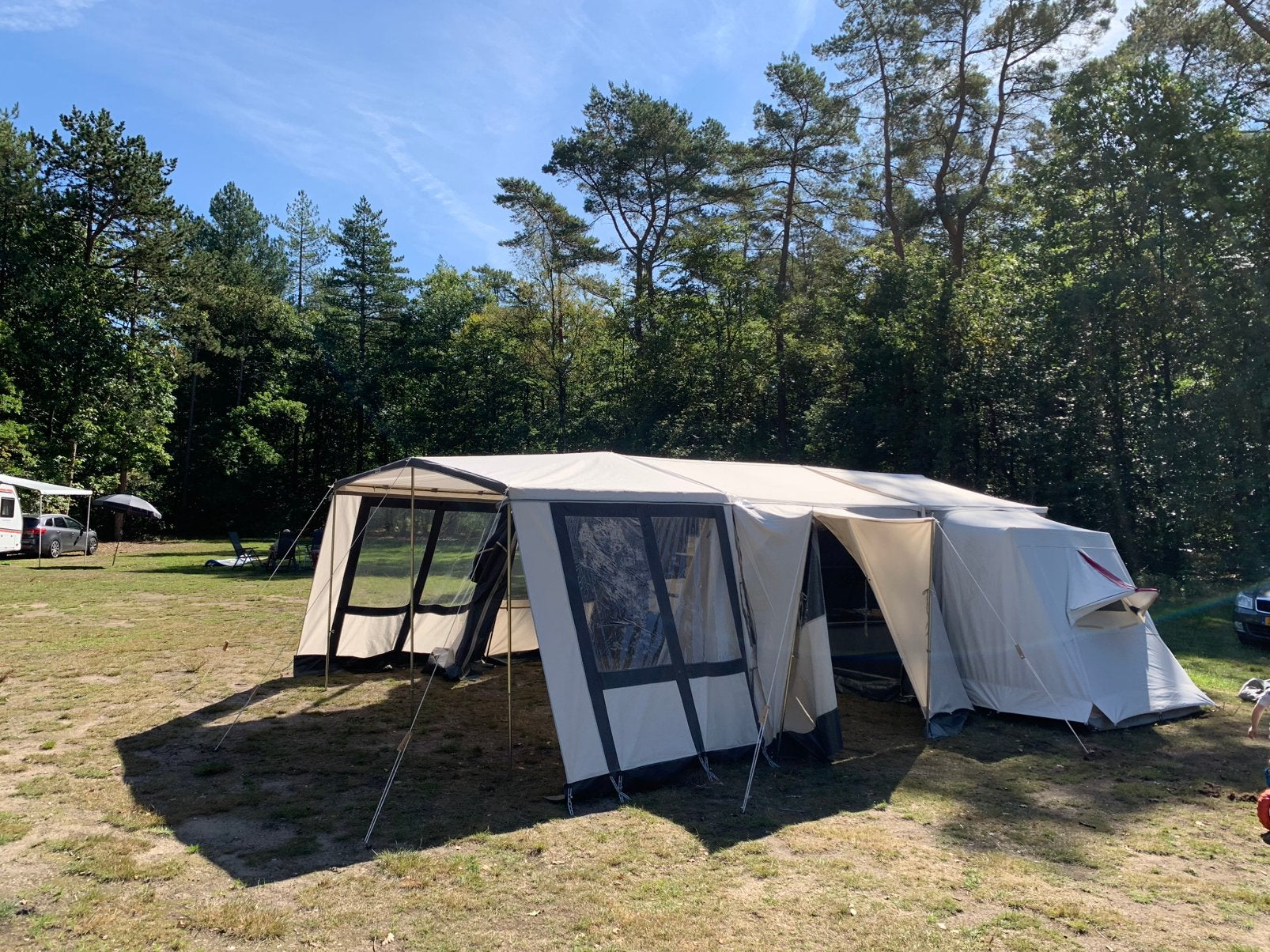 Combi camp Venezia met gastencabine en luifels, Caravans en Kamperen, Vouwwagens, Ophalen, Combi-Camp, Aanwezig, Tot en met 4