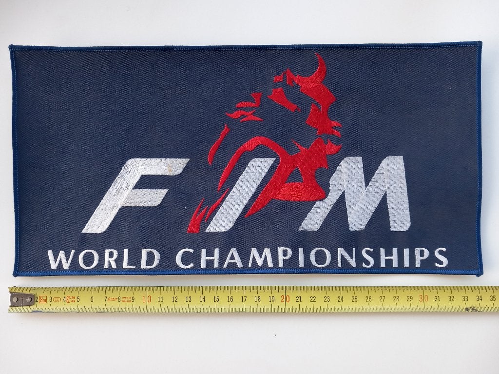 FIM world championship patch badge opnaai embleem, Ophalen of Verzenden, Nieuw, Motoren