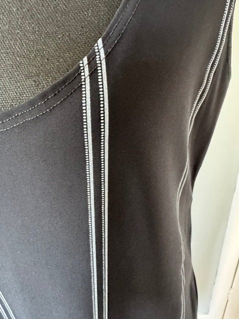 Nieuw knielange zomerjurk van Penn & ink NY maat 40., Maat 38/40 (M), Penn & Ink, Zwart, Nieuw