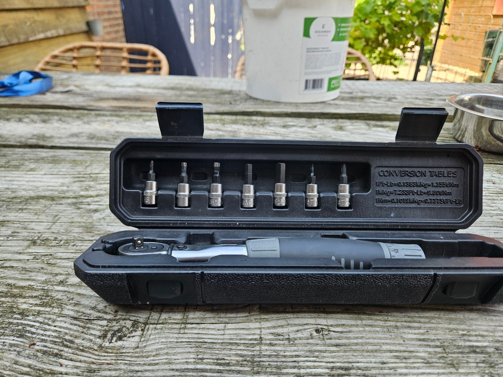 M-Wave momentsleutel met bitset, Doe-het-zelf en Verbouw, Gereedschap | Handgereedschap, Ophalen of Verzenden, Gebruikt, Sleutel/ratel