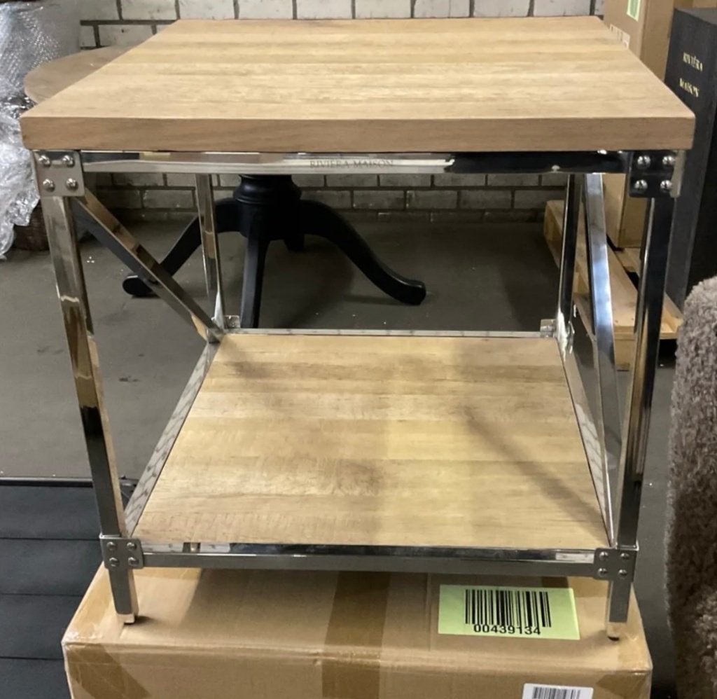Origineel nieuw Riviera Maison coffeetable salontafel!, Minder dan 50 cm, Vierkant, Nieuw, Minder dan 50 cm