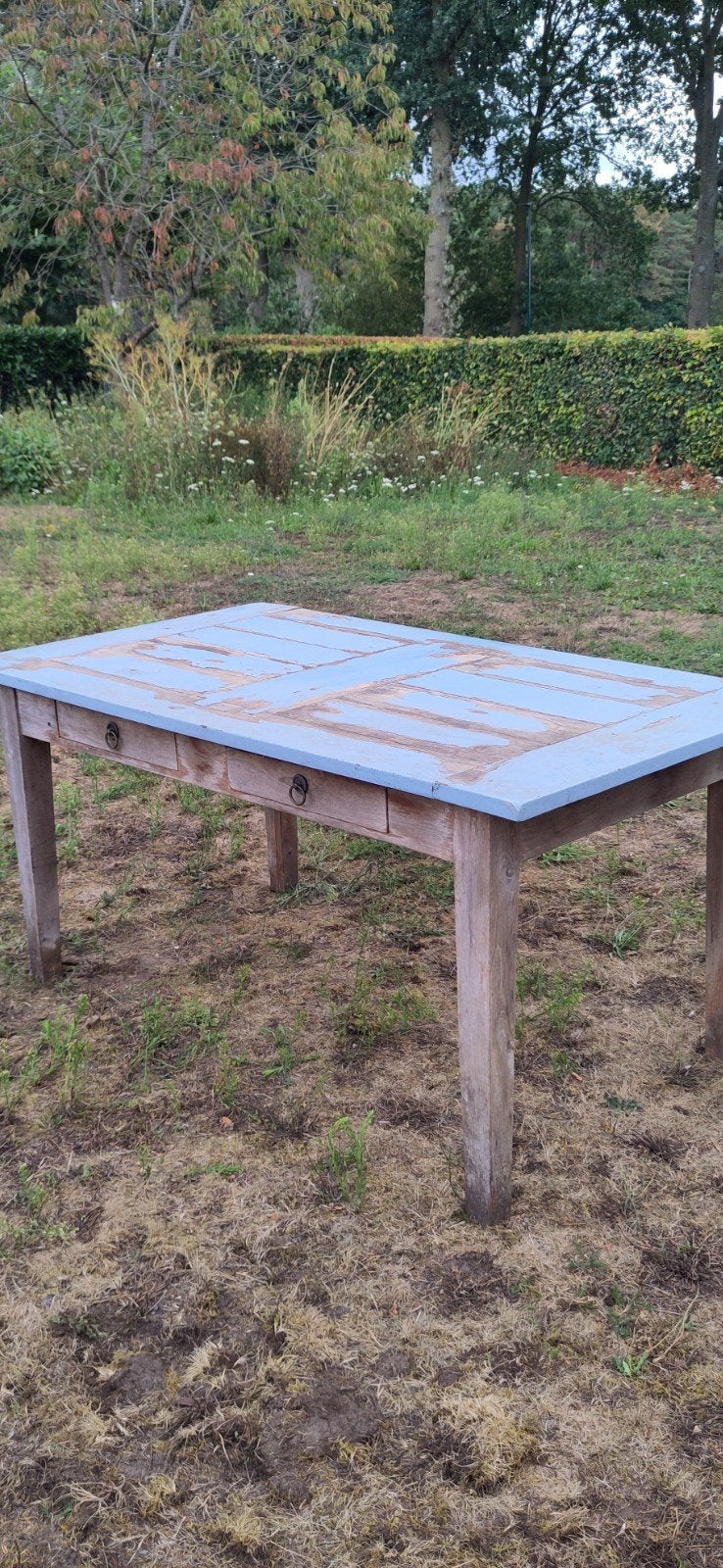 GRATIS grenen houten tafel - opknapper, Ophalen