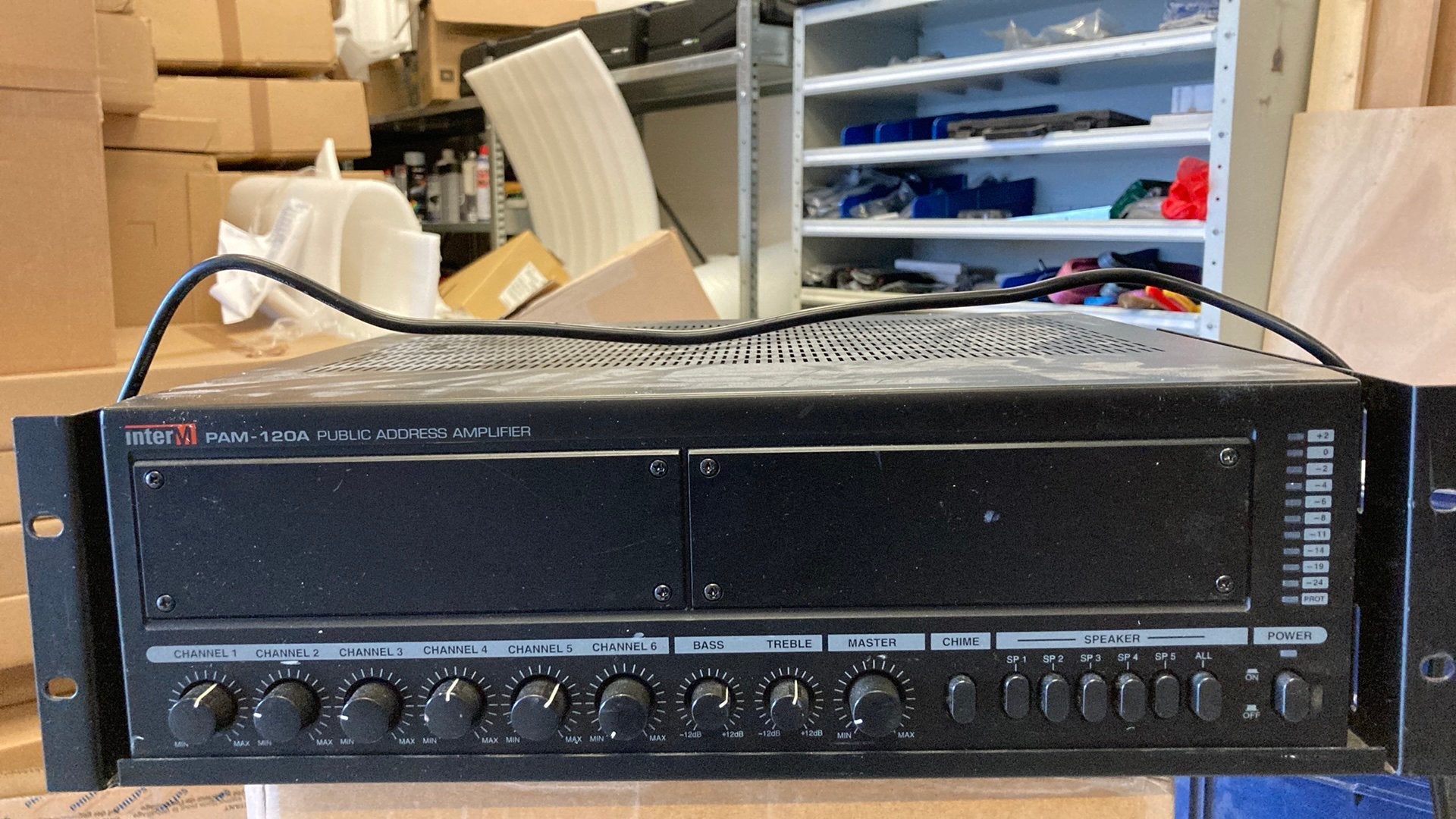 InterM  pam-120A public address amplifier, Ophalen, Zo goed als nieuw, Minder dan 500 watt