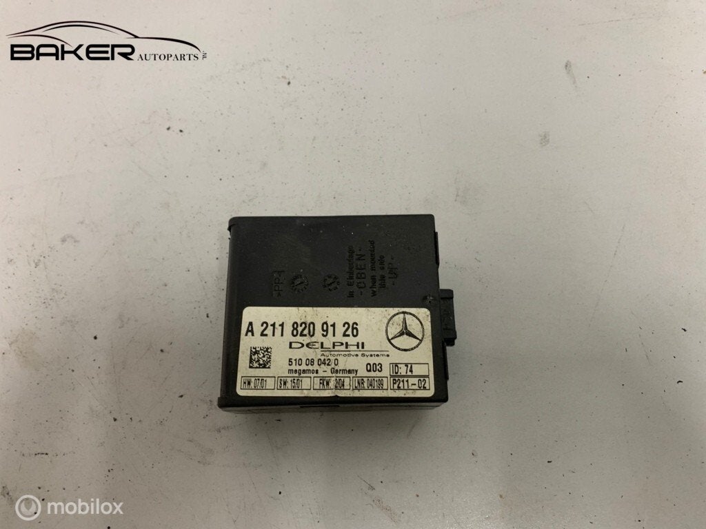 Alarmmodule Mercedes C-klasse W203 ('00-'07) A2118209126, Gebruikt, Mercedes-Benz, Ophalen of Verzenden, Mercedes-Benz