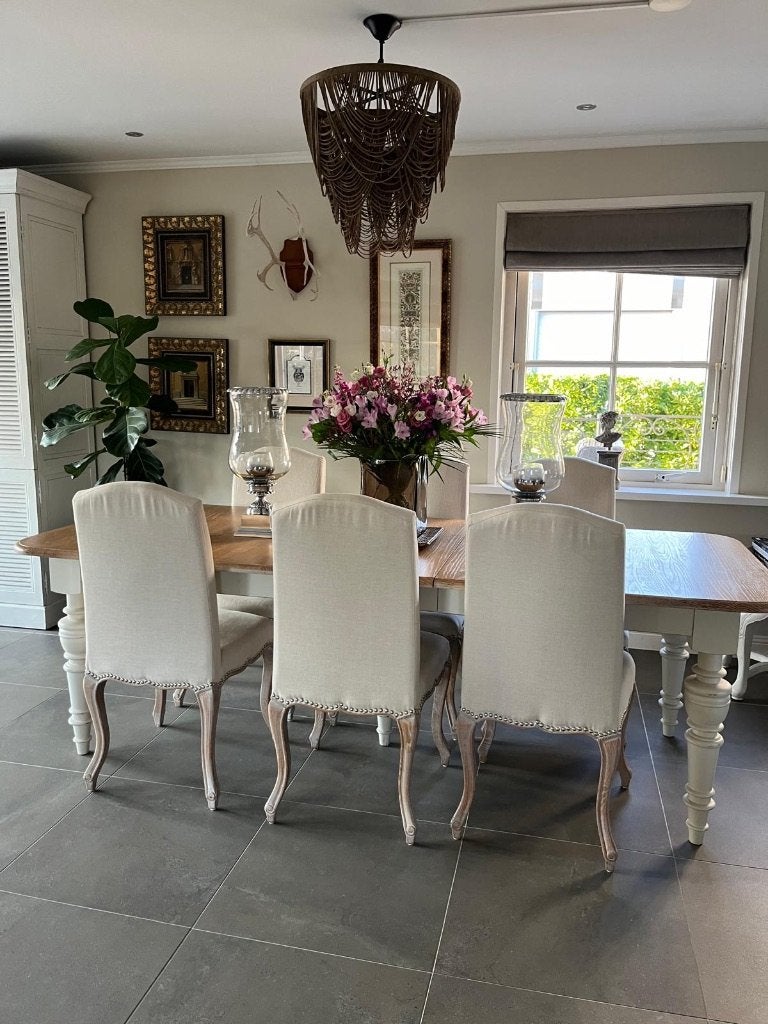 eettafel met 6 stoelen, Ophalen, Gebruikt, 200 cm of meer, 50 tot 100 cm