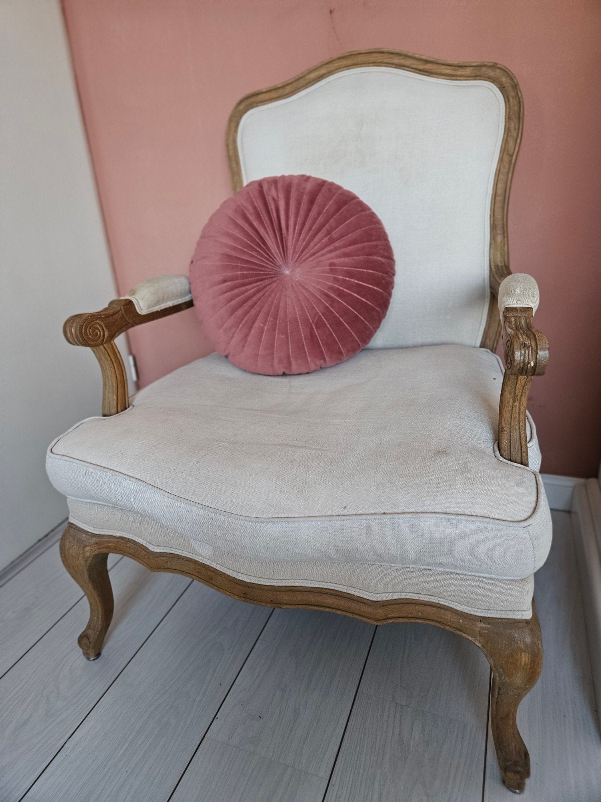 Elegante Louis XVI stijl fauteuil, Ophalen