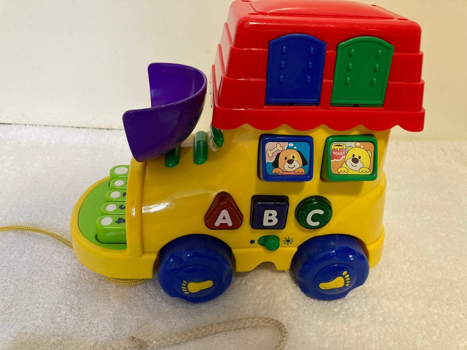 Babyspeelgoed met Geluid / schoen trekspeelgoed, Ophalen of Verzenden, Gebruikt, Auto, Met licht