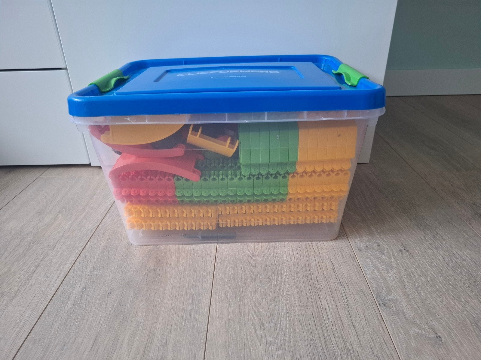 Grote doos Clicformers met instructieboekjes, Kinderen en Baby's, Speelgoed | Bouwstenen, Ophalen, Gebruikt, Overige merken