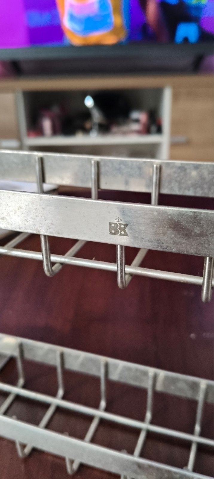 BK Bordenrek / Kruidenrek RVS - Zo goed als nieuw, Bordenrek, Zilver, Ophalen of Verzenden, Zo goed als nieuw