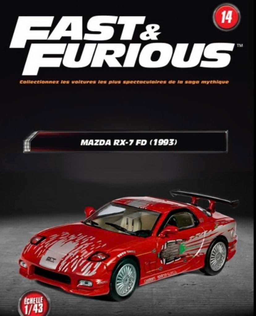 Mazda RX-7 FD 1993 SCHAAL 1/43 FAST & FURIOUS # 14, Verzenden, Nieuw, Auto, Overige merken