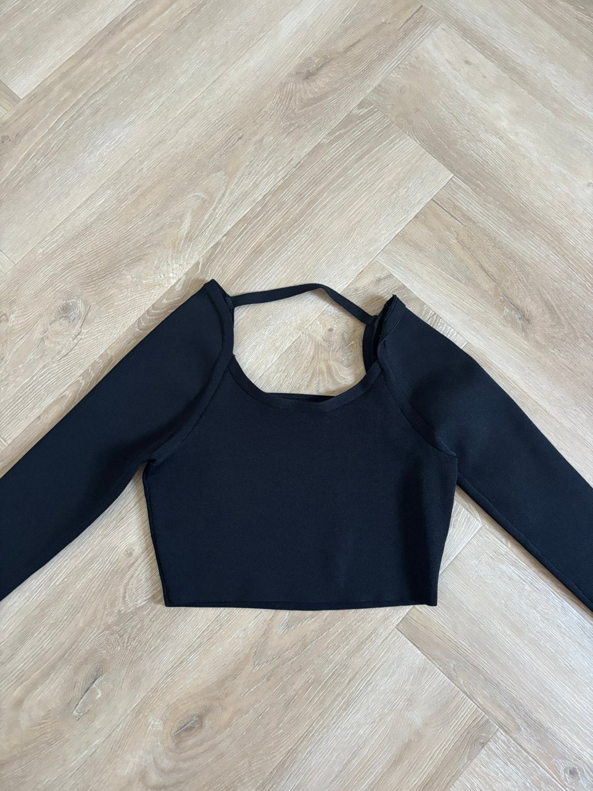 Super leuke Zara top maat S, Kleding | Dames, Zwart, Ophalen of Verzenden, Zo goed als nieuw, Lange mouw