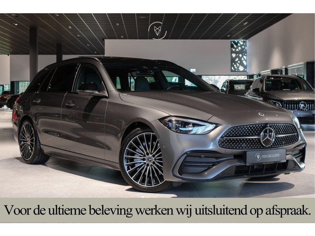 Mercedes-Benz C-Klasse Estate 300 d AMG Night|ACC|Keyless|36, Auto's, Automaat, Achterwielaandrijving, Leder, Diesel