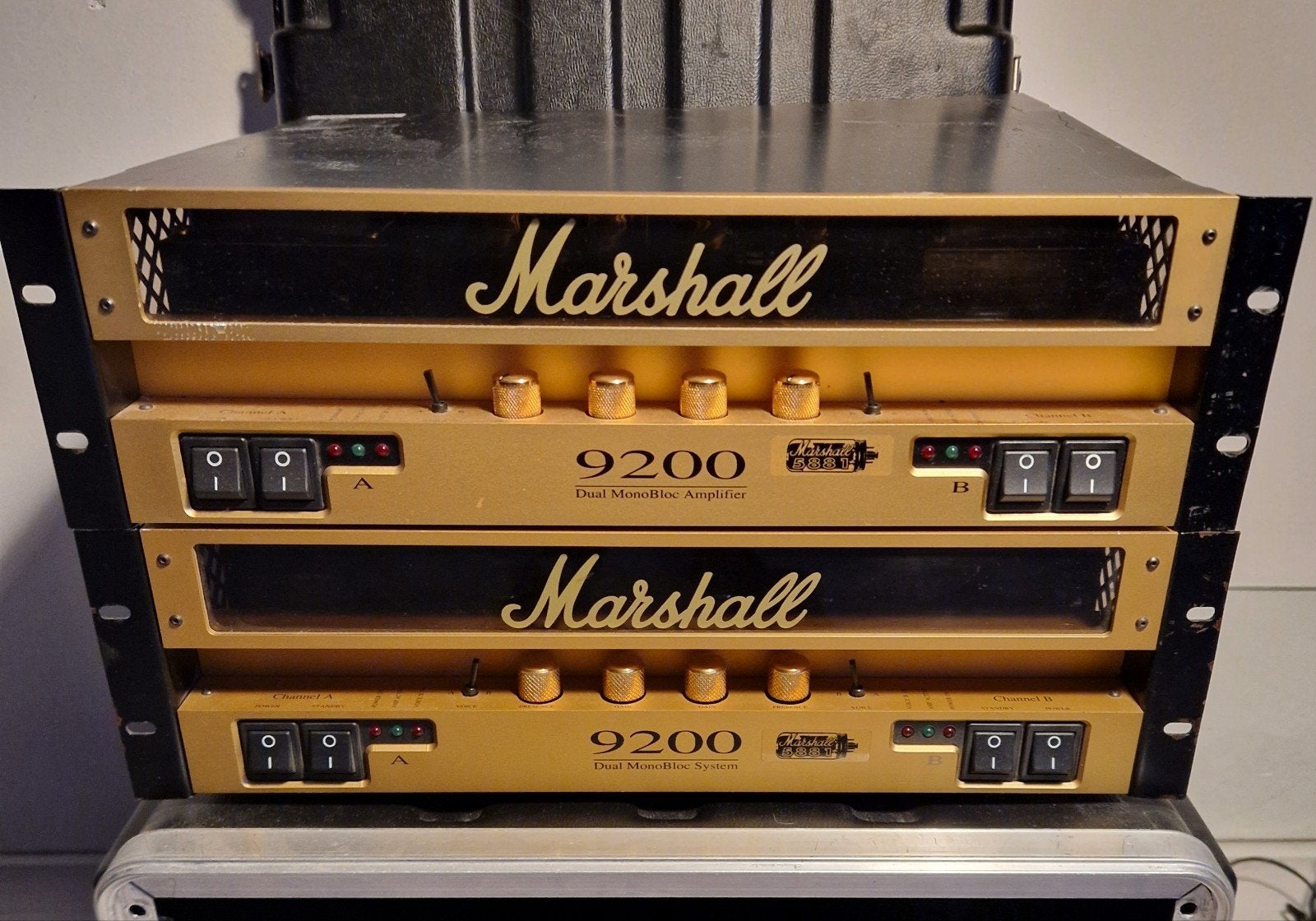 Marshall 9200 Dual Monobloc Buizen Eindversterker, Ophalen, Gebruikt, Gitaar, 100 watt of meer