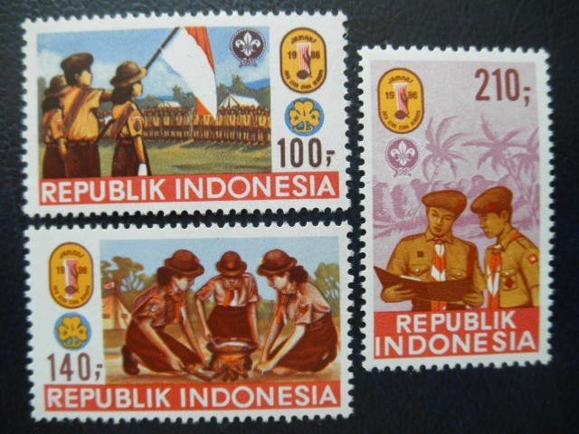Postzegels Indonesië 1986 scouting - cw. 3,70 postfris., Ophalen of Verzenden, Postfris, Zuidoost-Azië