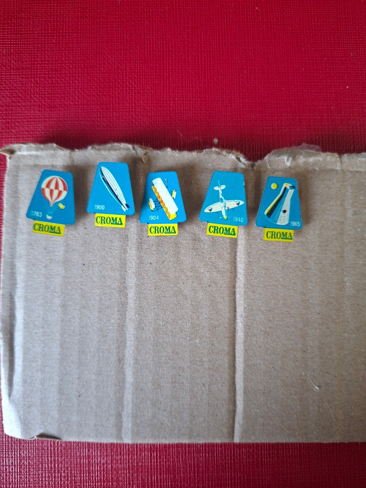 Vintage Croma Speldjes/Pins - Luchtvaart Geschiedenis, Verzamelen, Ophalen of Verzenden, Gebruikt, Speldje of Pin