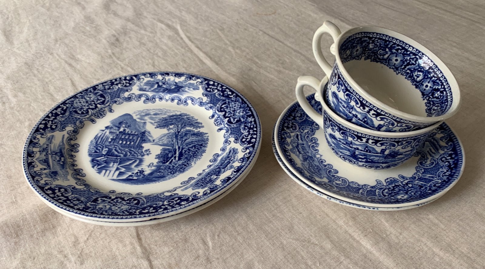 ‘Cream Tea’ serviesje Royal Sphinx Maastricht, Ophalen of Verzenden, Gebruikt, Porselein, Vintage