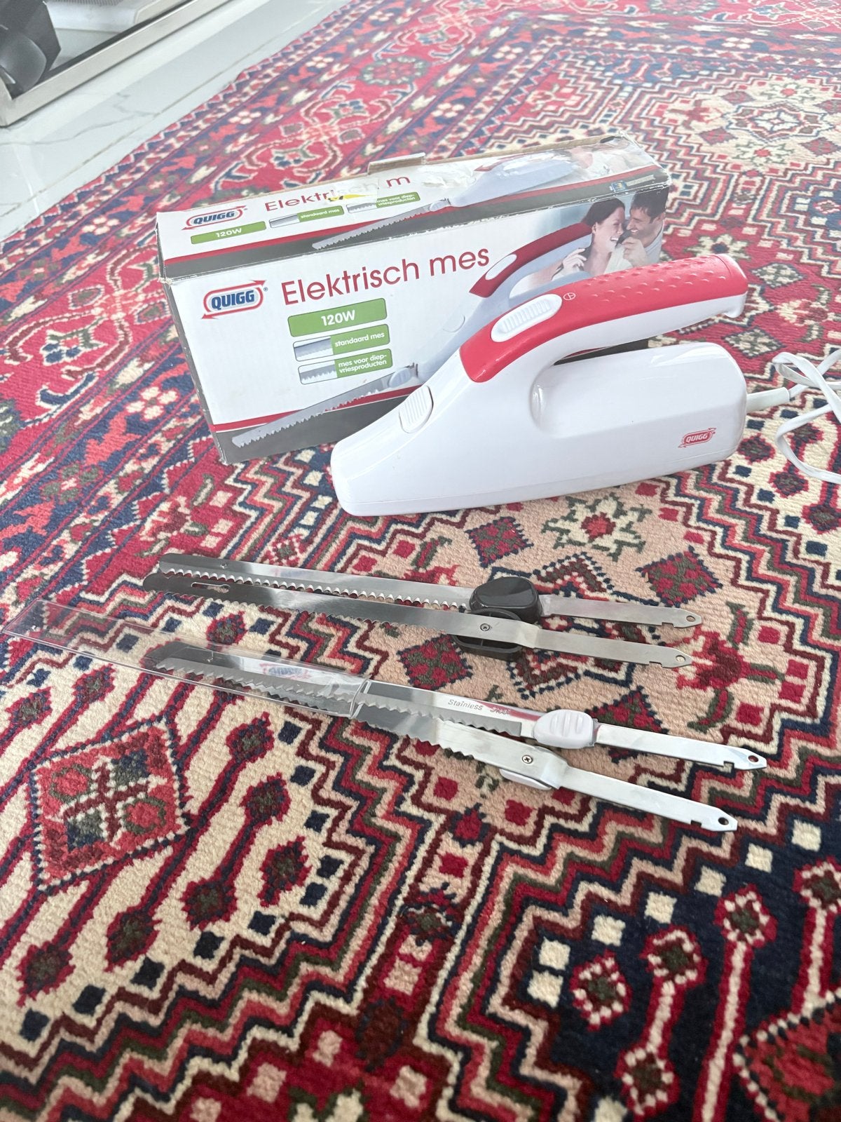Quigg Elektrisch Mes 120W - nieuw, Nieuw, Ophalen of Verzenden, Metaal, Snijmachine