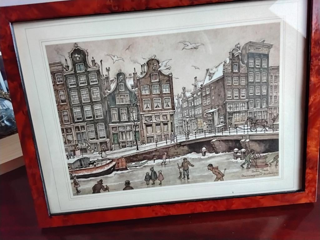Mooi grachten van Amsterdam, Antiek en Kunst, Ophalen of Verzenden
