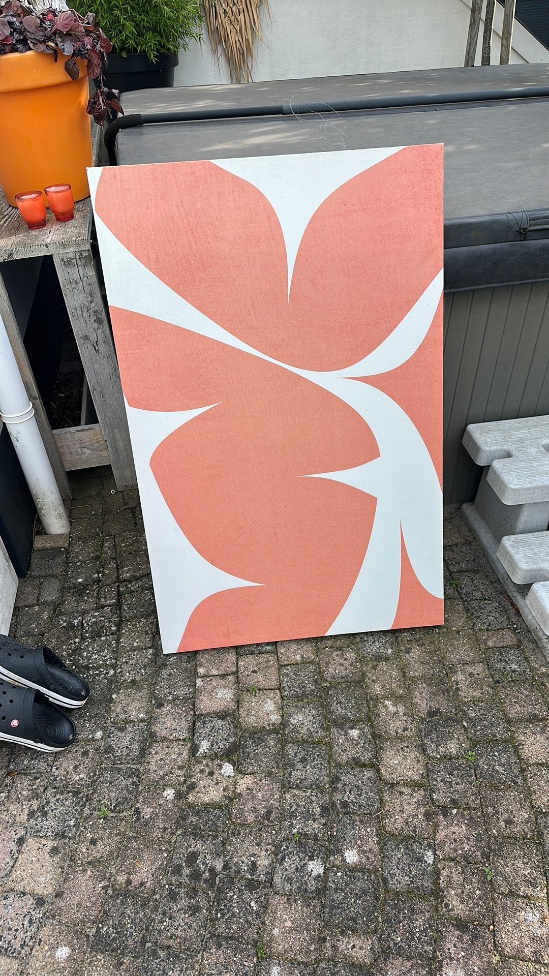 Gratis af te halen grote canvas voor buiten, Ophalen, Gebruikt