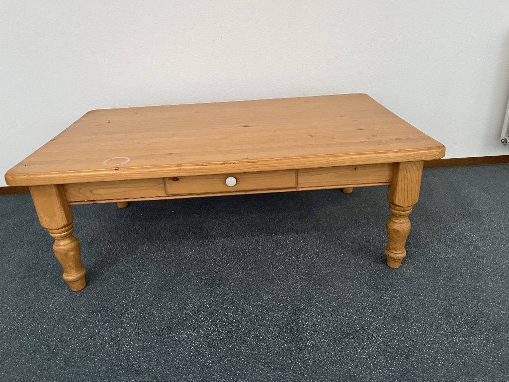 salontafel met laatje, Ophalen, Gebruikt, 50 tot 100 cm, 150 tot 200 cm