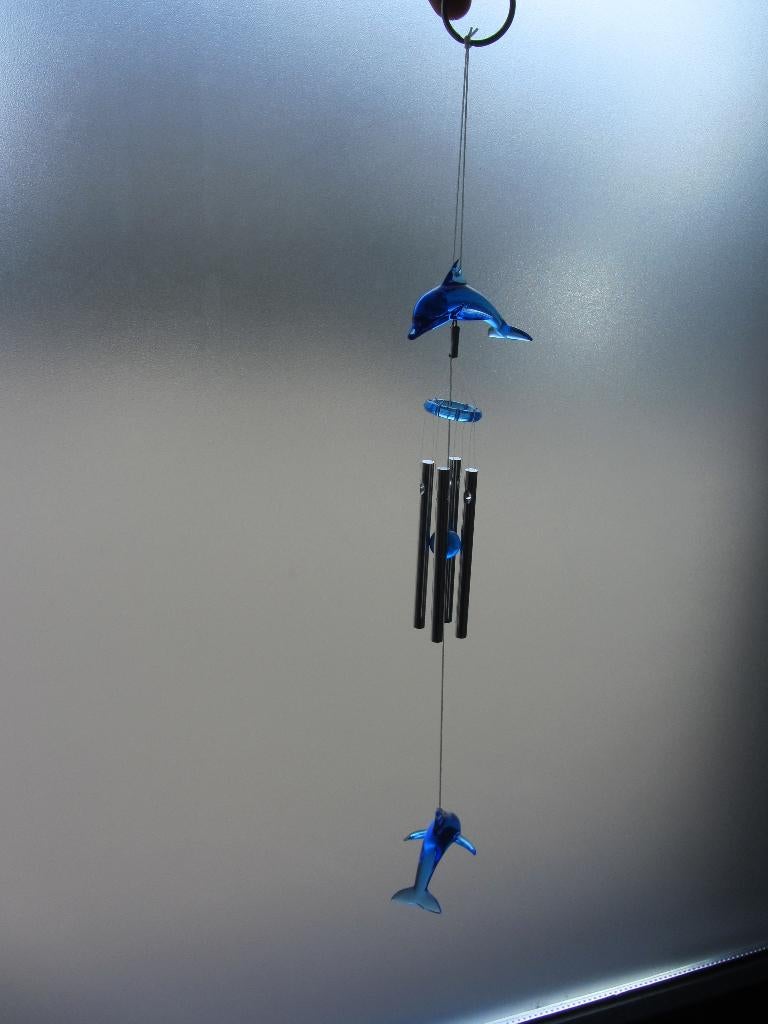Dolfijnen windmobiel, blauw, zee, oceaan, decoratie, Ophalen of Verzenden, Zo goed als nieuw, Wanddecoratie