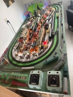 complete H0 en N spoor treinbaan, Hobby en Vrije tijd, Overige merken, Gebruikt, Gelijkstroom of Wisselstroom, Brug, Tunnel of Gebouw