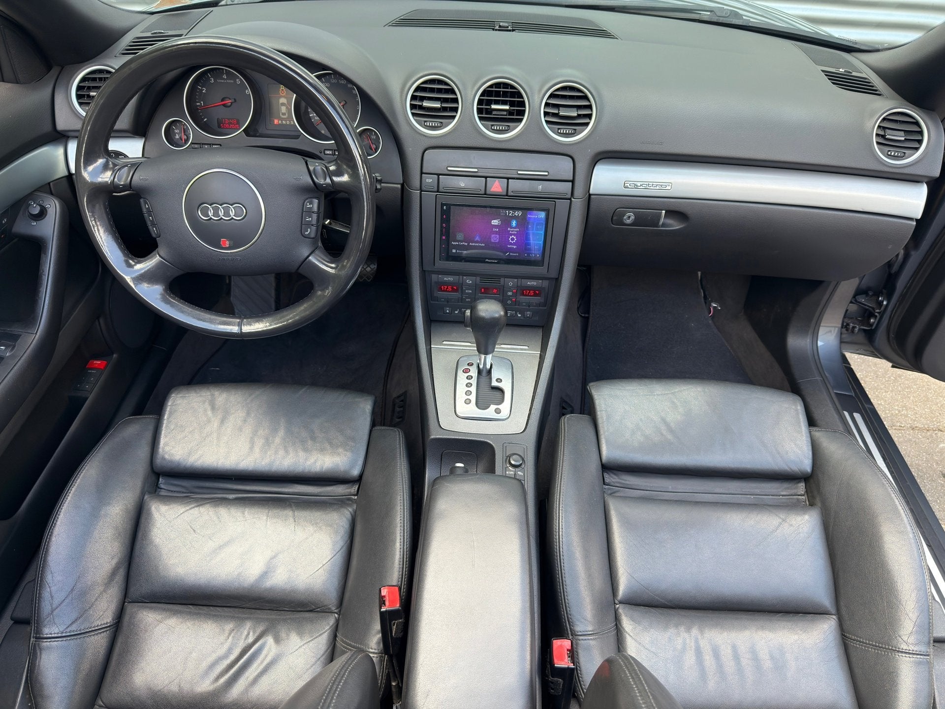 Audi A4 Cabriolet 3.0 V6 quattro Pro Line l Climate l Cruise, Gebruikt, Zwart, Cabriolet, 4 stoelen