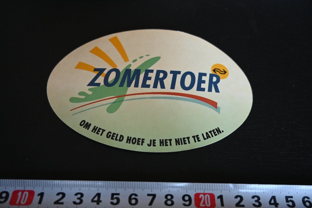 sticker NS Nederlandse Spoorwegen ZOMERTOER *, Ophalen of Verzenden, Zo goed als nieuw