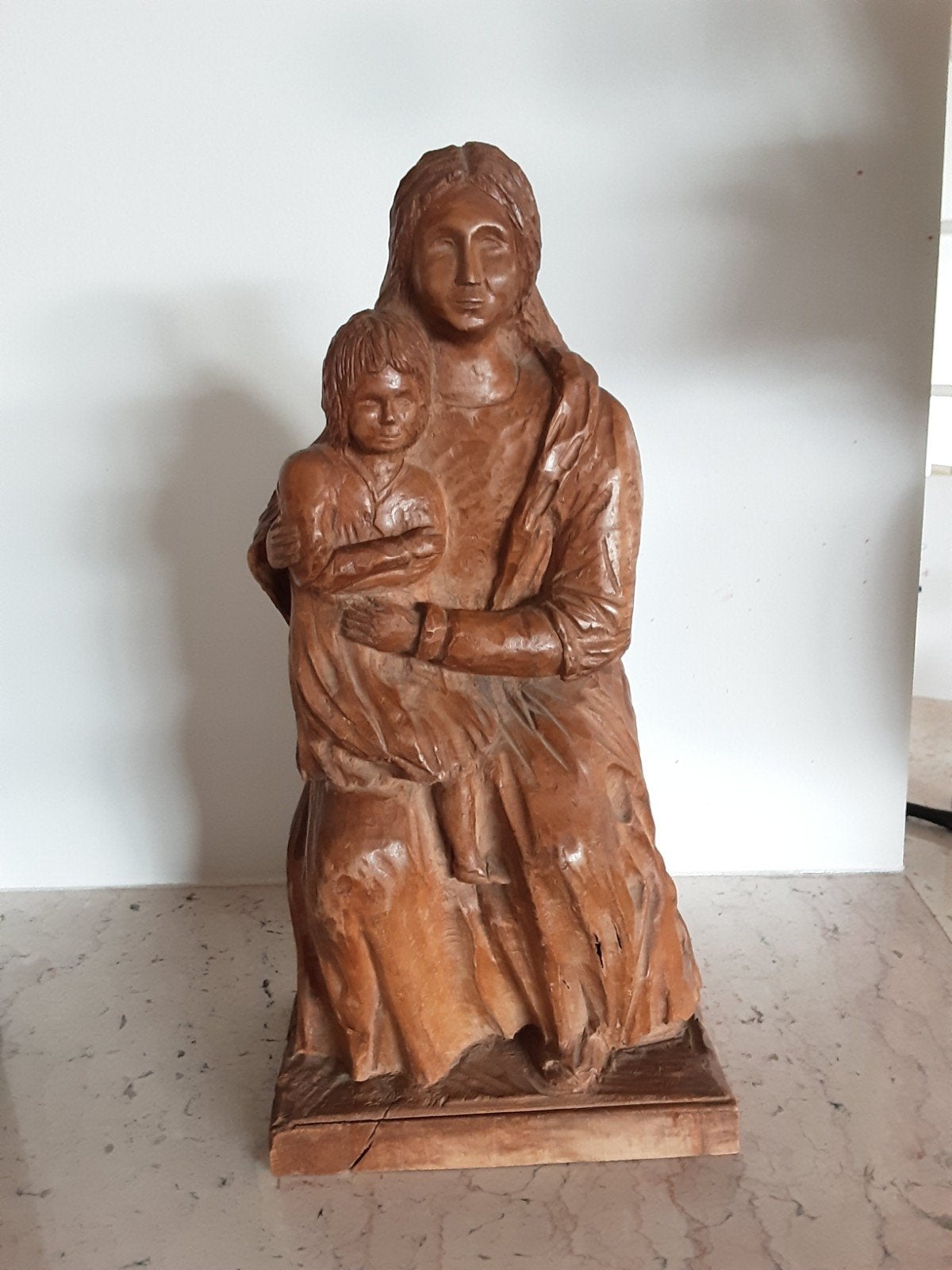 houten Mariabeeld, Ophalen