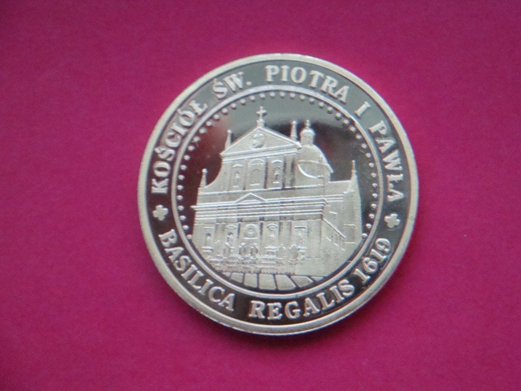 Penning UNC Basiliek Regalis Wahadeo Foucaulta Krakau Polen., Verzenden, Buitenland, Munten
